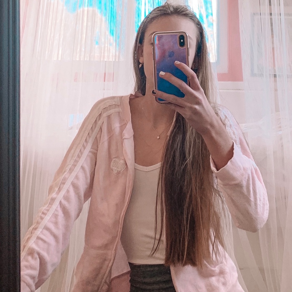 Light sweater pastel pink XOXO